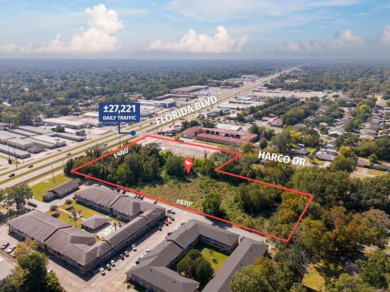 ±6.27-Acre Development Site on Florida Blvd Corner