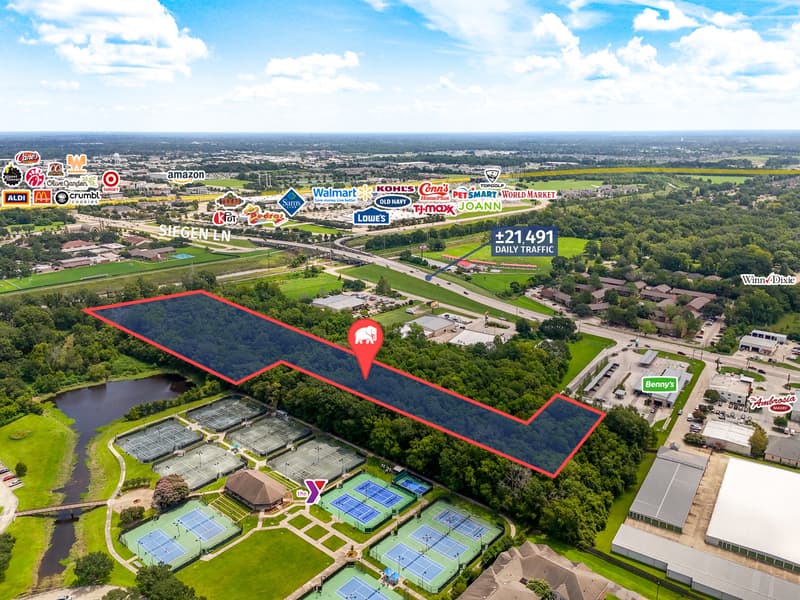 Up to ±7.87 Acre Development Site on Siegen – Multifamily or Office Potential