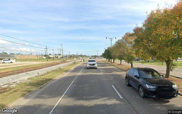 Street view of Lot 5-B-2-A Belle Chasse Hwy, 0.13 acres of land in Gretna, LA