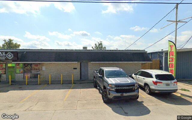 Street view of 1496 4th St, 3,222 SF freestanding retail building in Westwego, LA