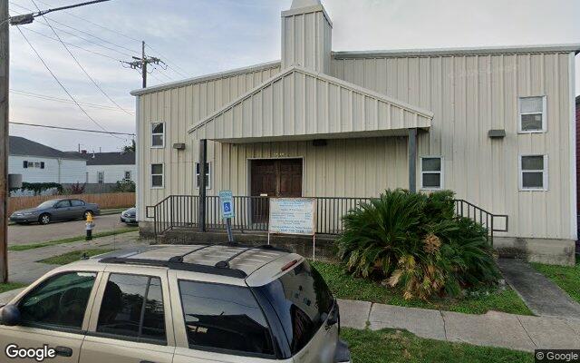 Street view of 2800 First St, 4,500 SF church building in New Orleans, LA