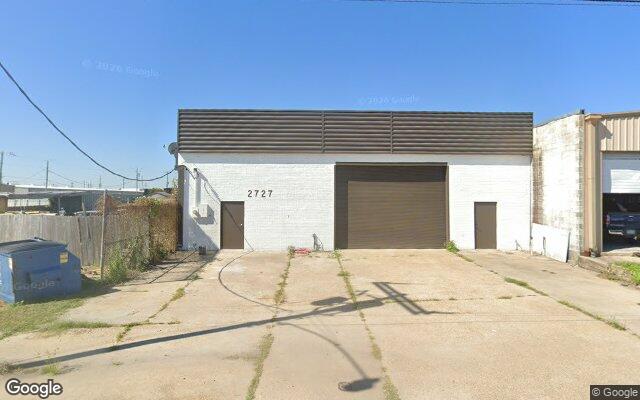 Street view of 2727 Virginia St, 4,803 SF industrial/warehouse building in Kenner, LA